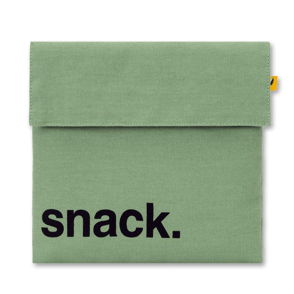 Flip Snack Bag 'Snack' Moss