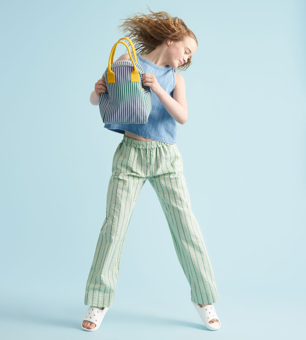 Zipper Lunch - Candy Stripe Grass