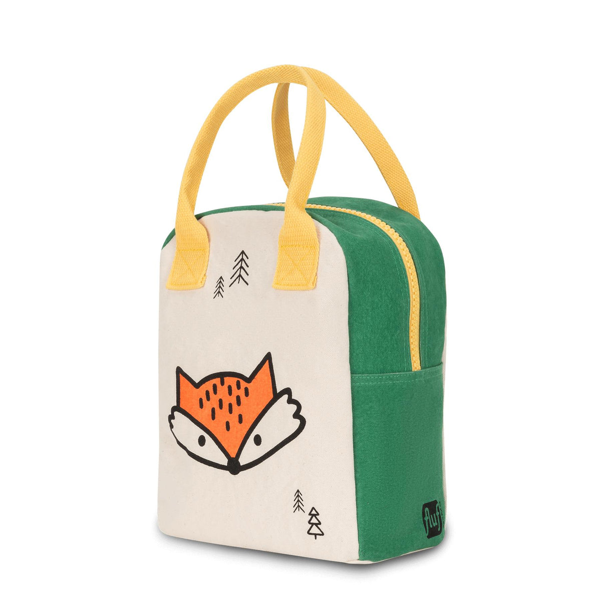 Certified Organic Lunch bag with orange fox