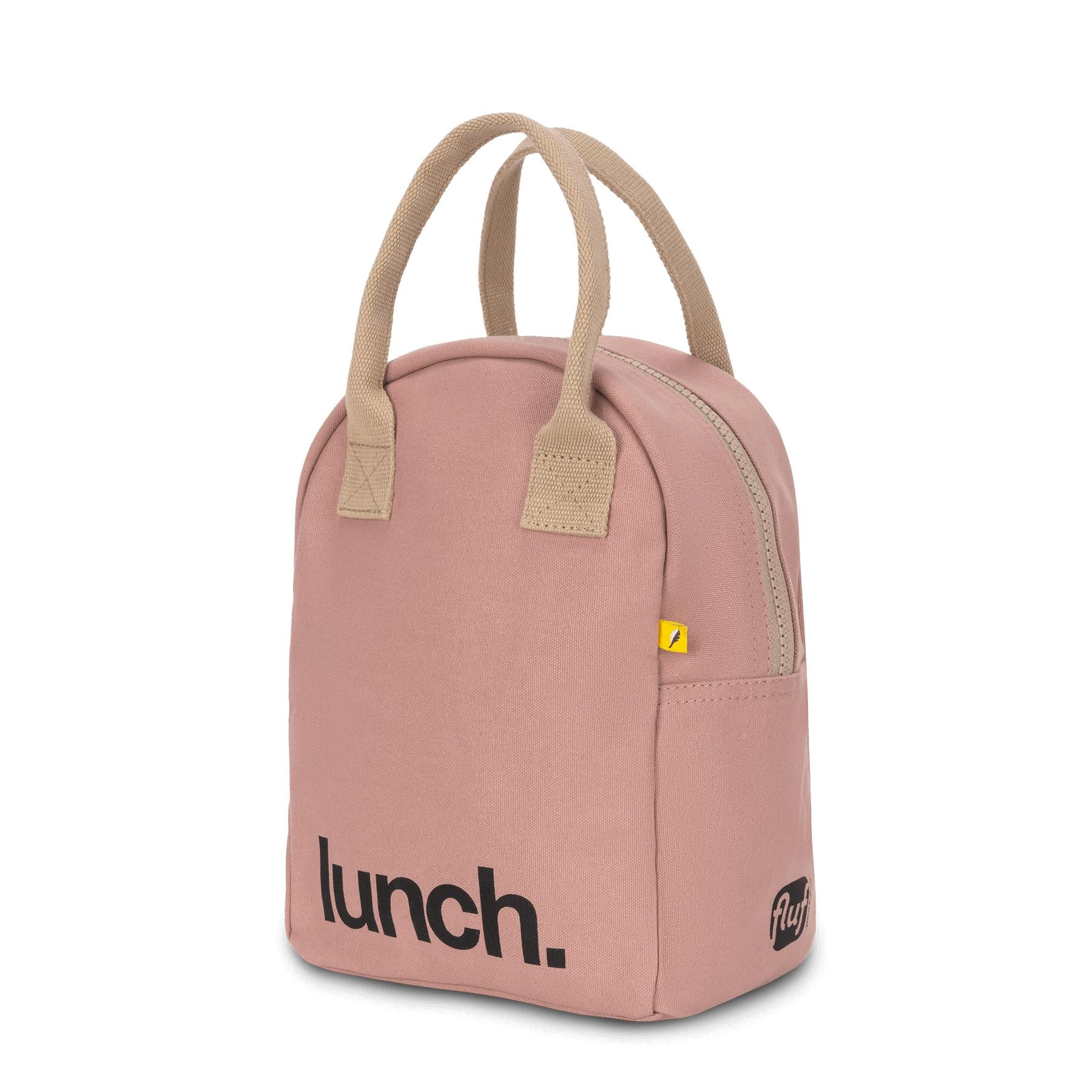 Eco friendly zipper lunch bag with '