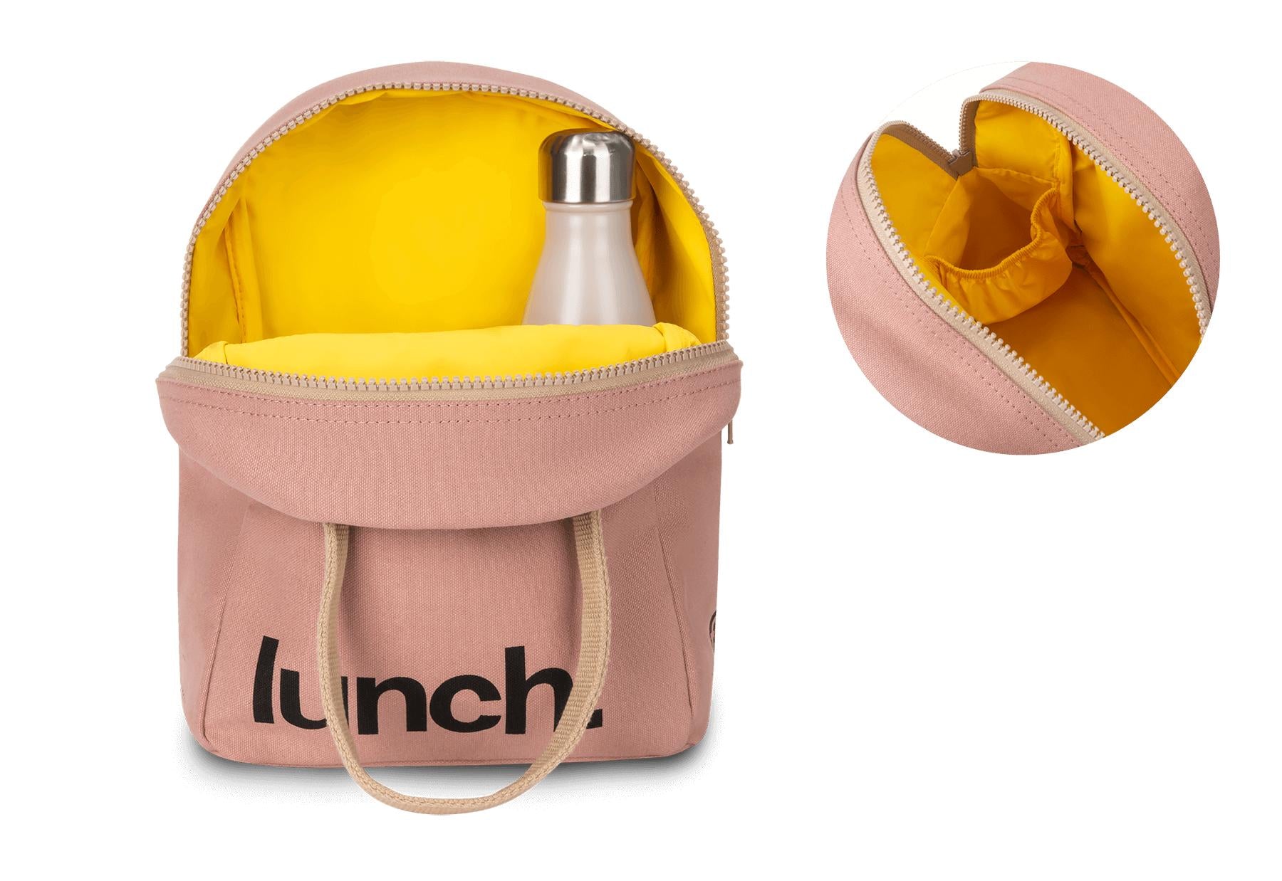 Eco friendly lunch bag with bottle pocket