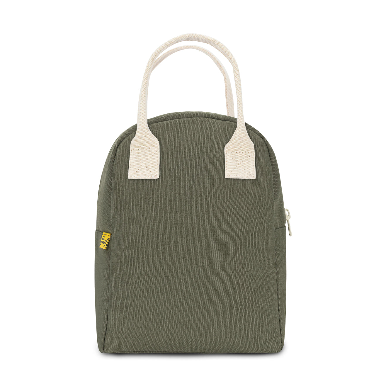 Dark Olive green zipper lunch bag by fluf