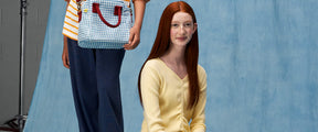 Lunch Clutch - Gingham Sky