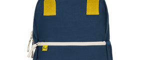 Organic cotton kids backpack in navy blue