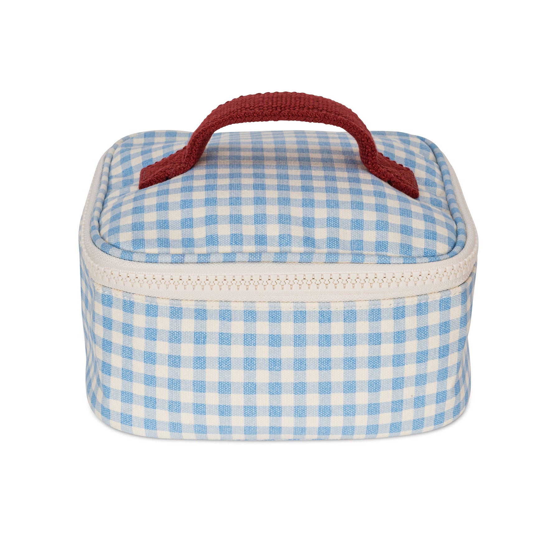Mini Zip Cube - Gingham Sky
