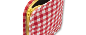 Snack Mat - Gingham Red