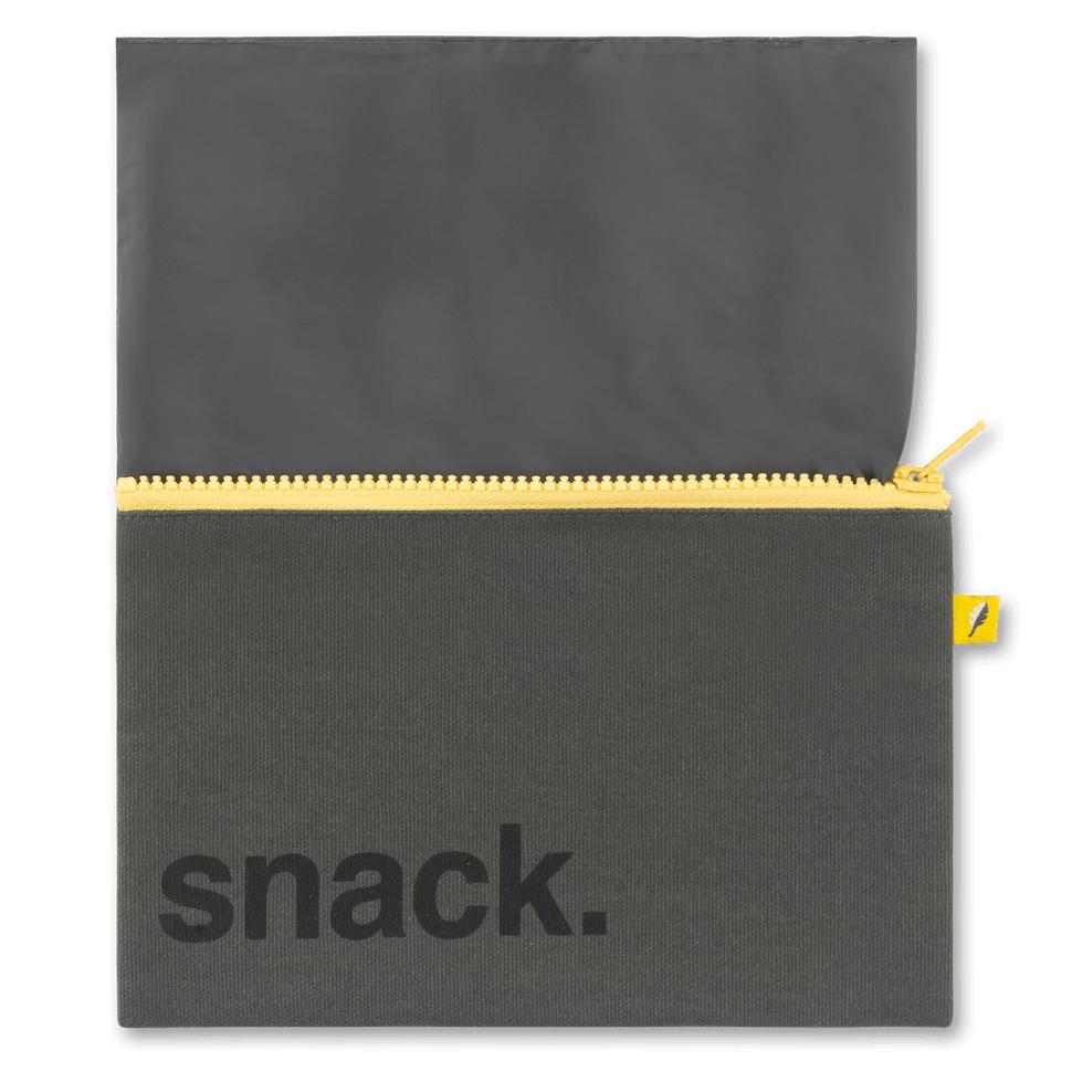 snack pouch with waterproof lining