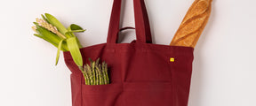 Box Tote - Vintage Burgundy