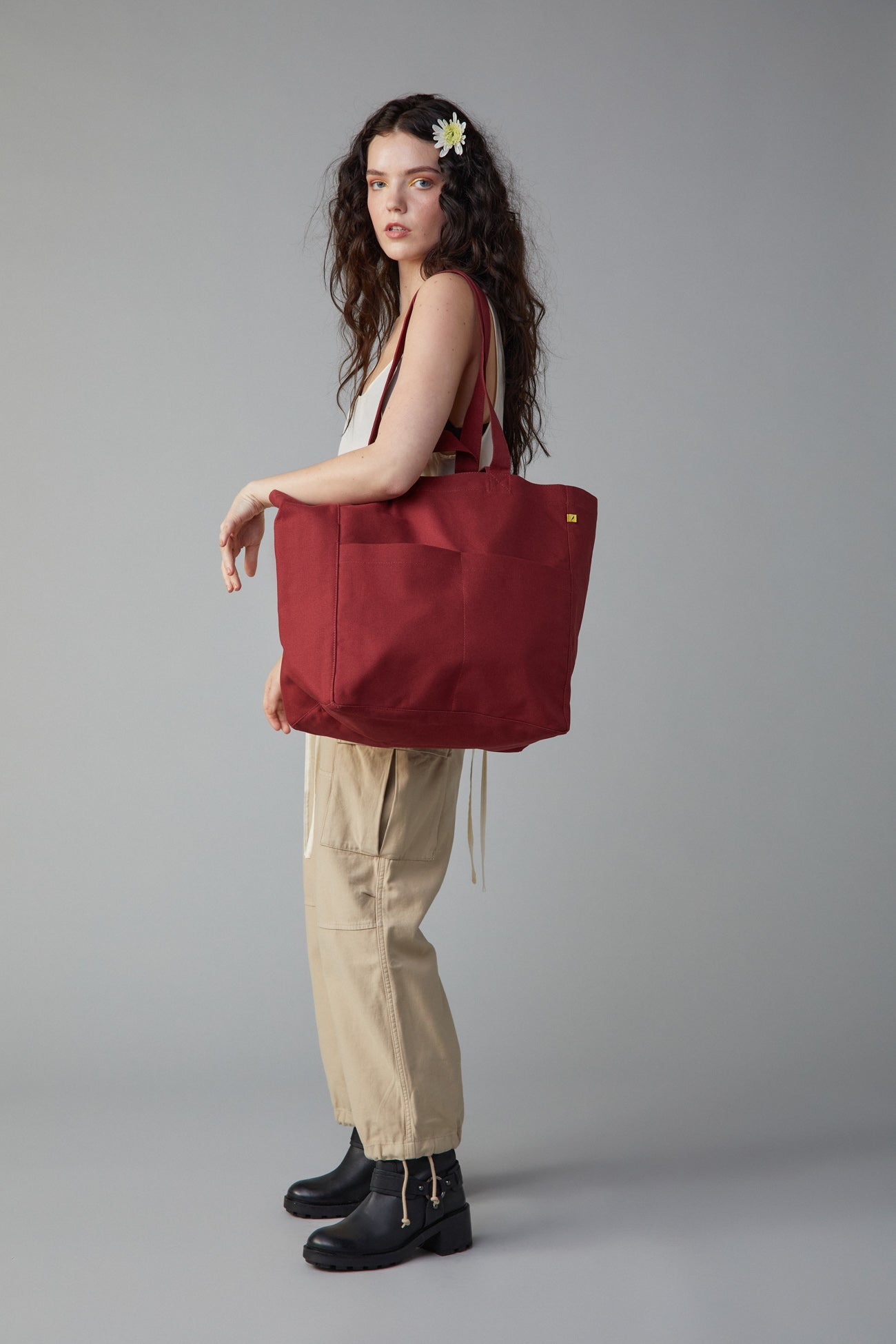 Box Tote - Vintage Burgundy