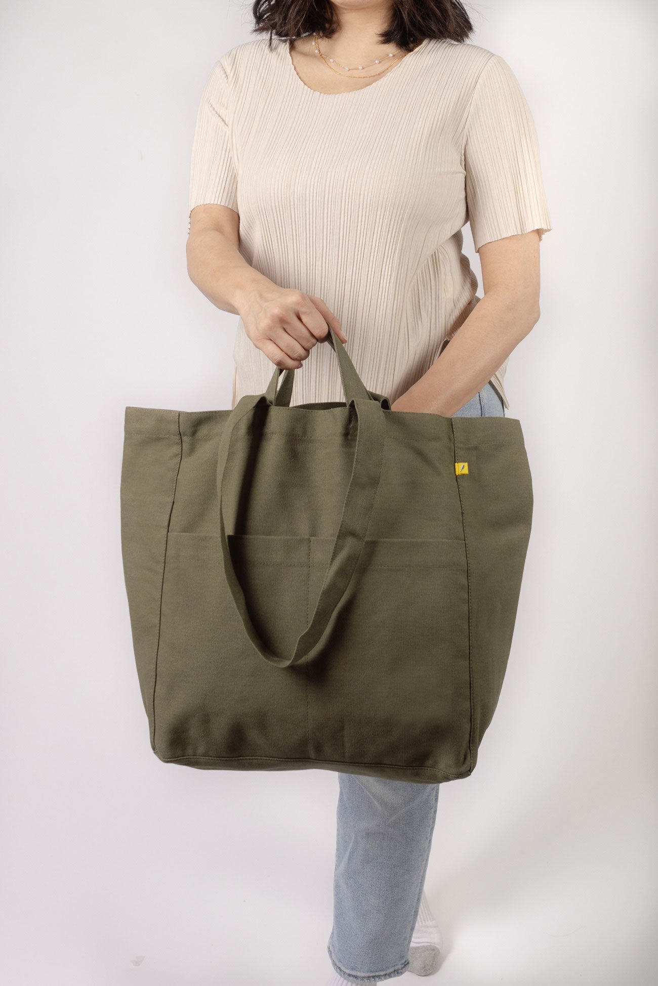 Box Tote - Dark Olive