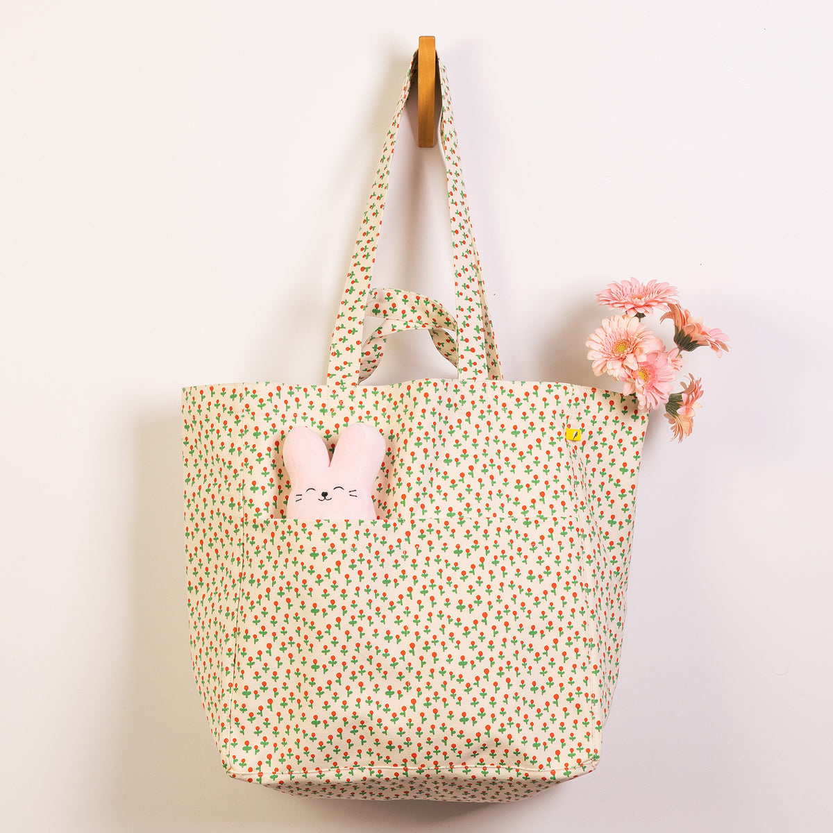 Box Tote - Tiny Roses