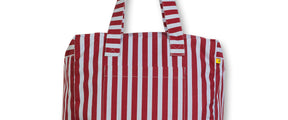 Daytrip Tote - Awning Stripe Chili Pepper