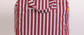 Daytrip Tote - Awning Stripe Chili Pepper