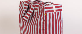 Daytrip Tote - Awning Stripe Chili Pepper
