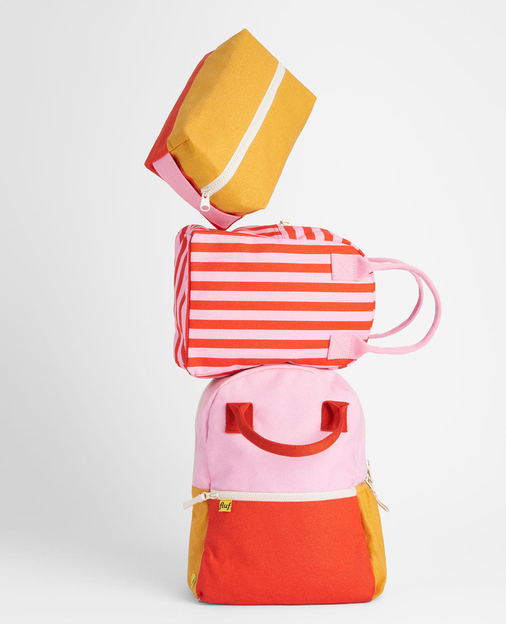 Zipper Lunch - Awning Stripe Pink