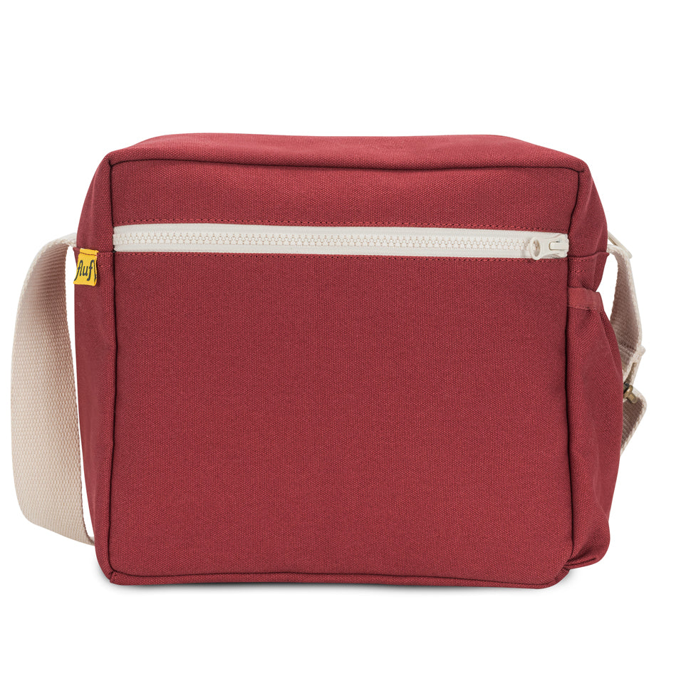 Red crossbody lunch bag by fluf