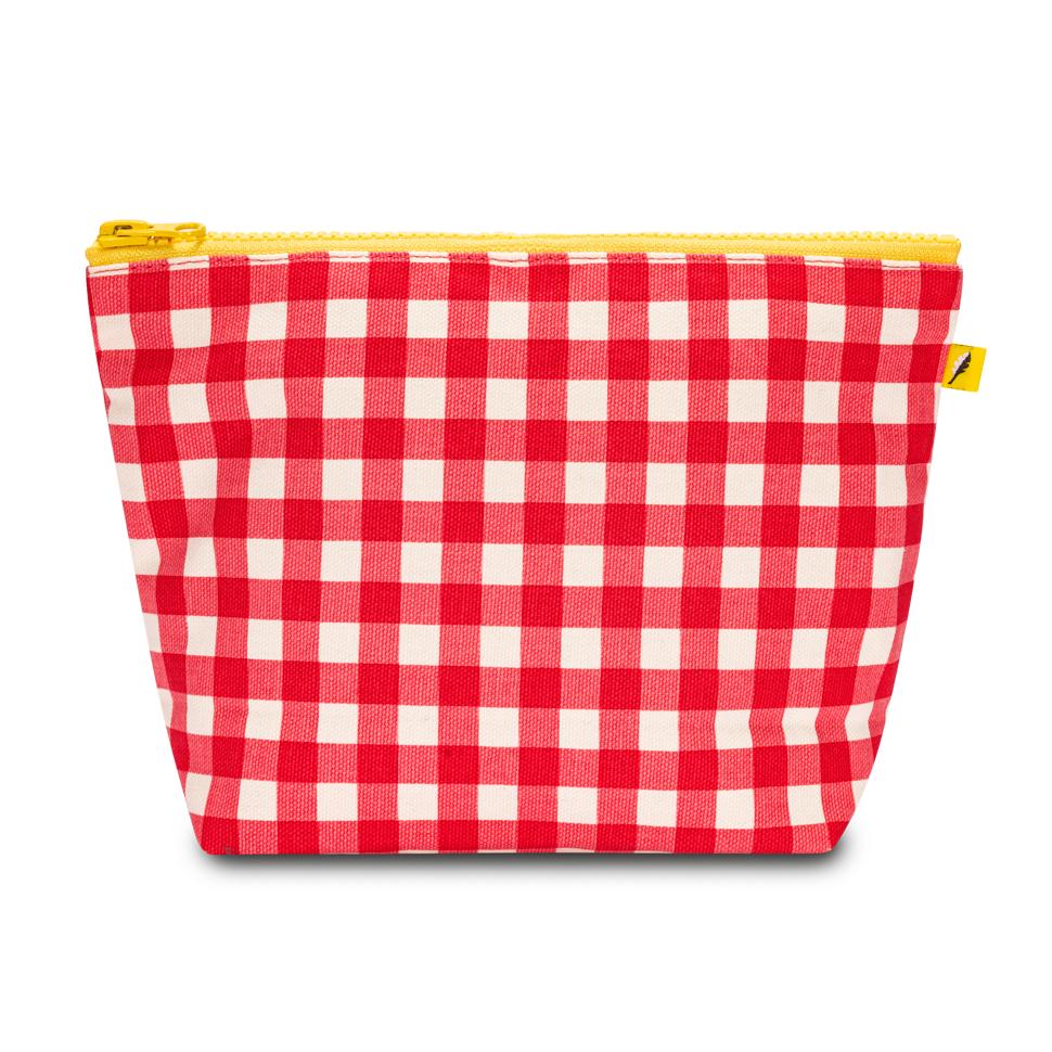 Mid Zip - Gingham Red