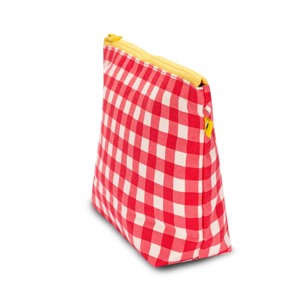 Mid Zip - Gingham Red