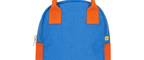 Organic cotton zipper lunch bag with Doggy Bag text