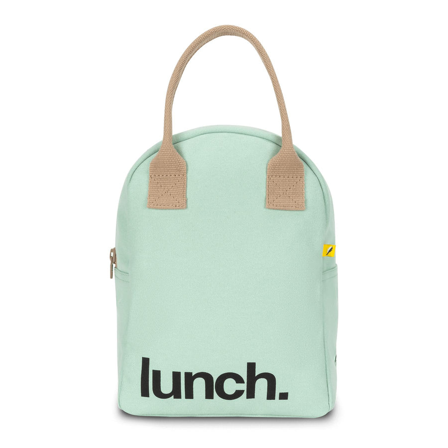 Shop Zipper Lunch Bag Solid Mint By Fluf US