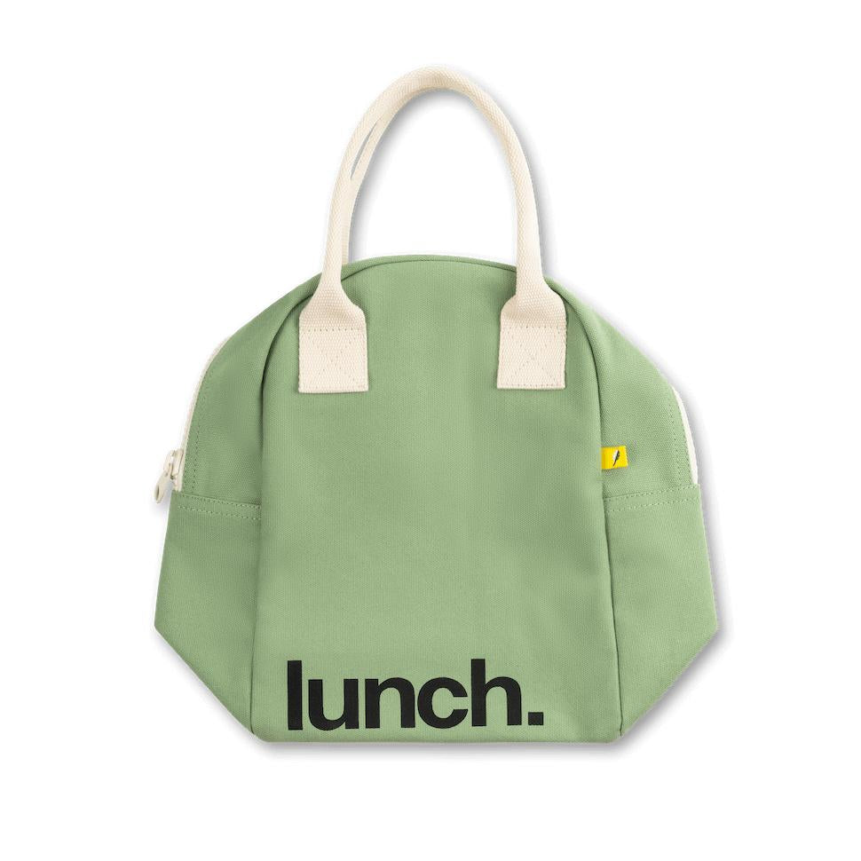 compact green lunch bag by Fluf