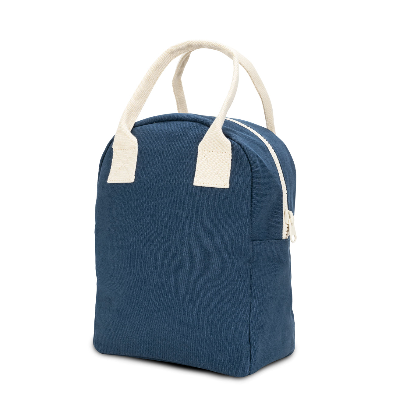 Sustainable Navy Blue zipper lunch bag by Fluf 