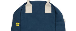 Compact Navy Blue zipper lunch bag by Fluf 