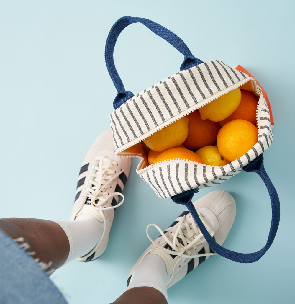 Zipper Lunch - Pencil Stripe Nautical