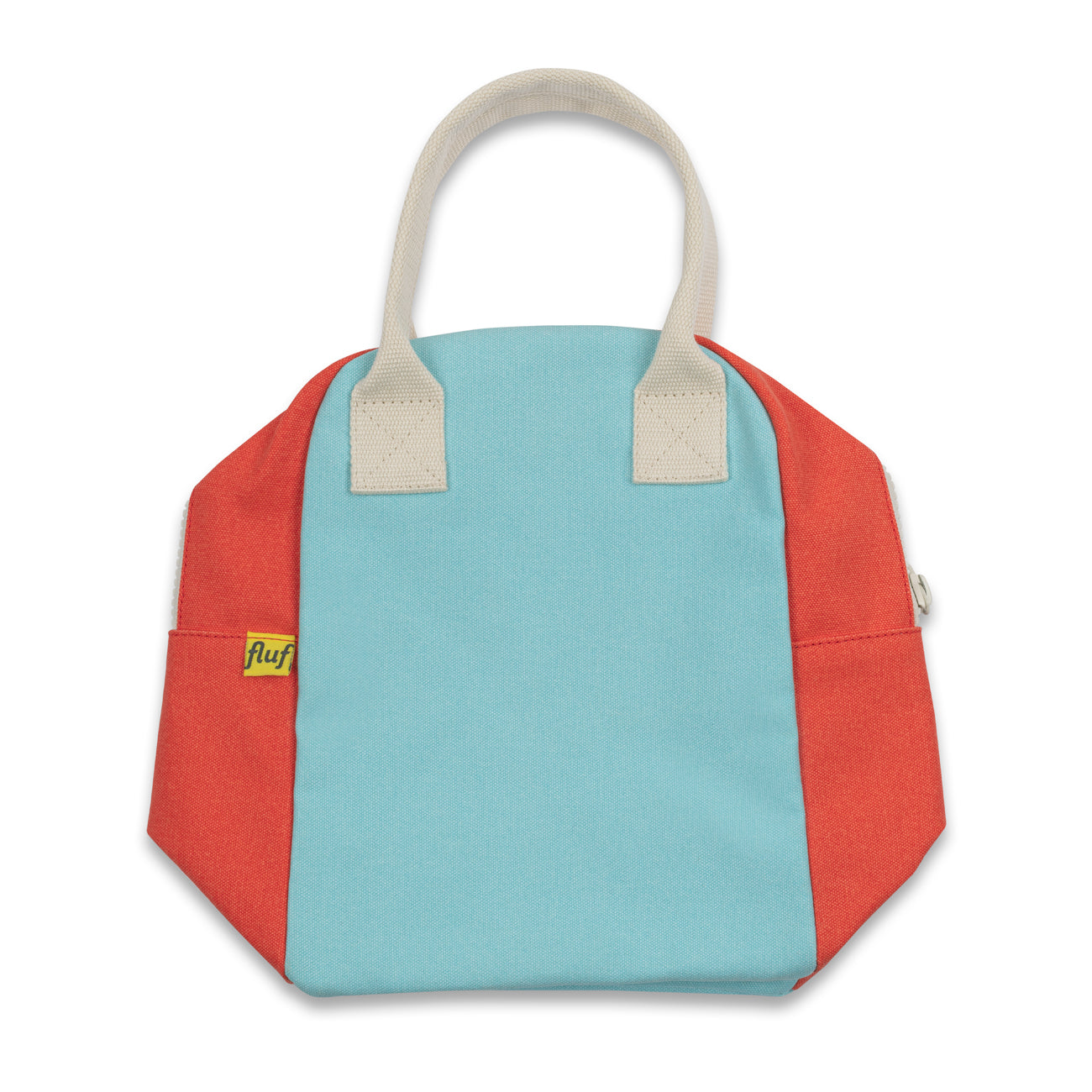 compact Ice pop colors zipper lunch bag for  kids and adults that packs flat when not it use