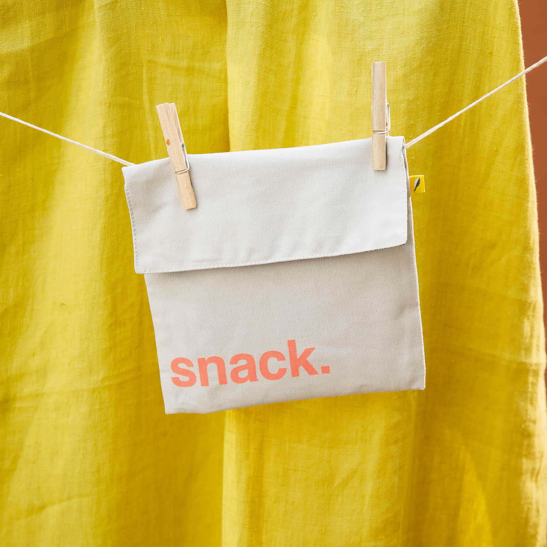 Square 'Snack' Orange Snack Pack