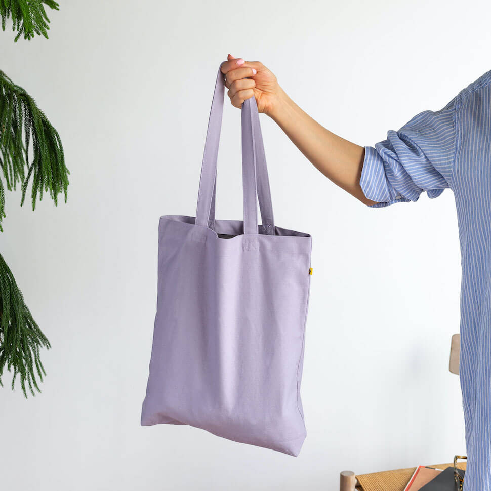 classic tote bag purple lavender lilac