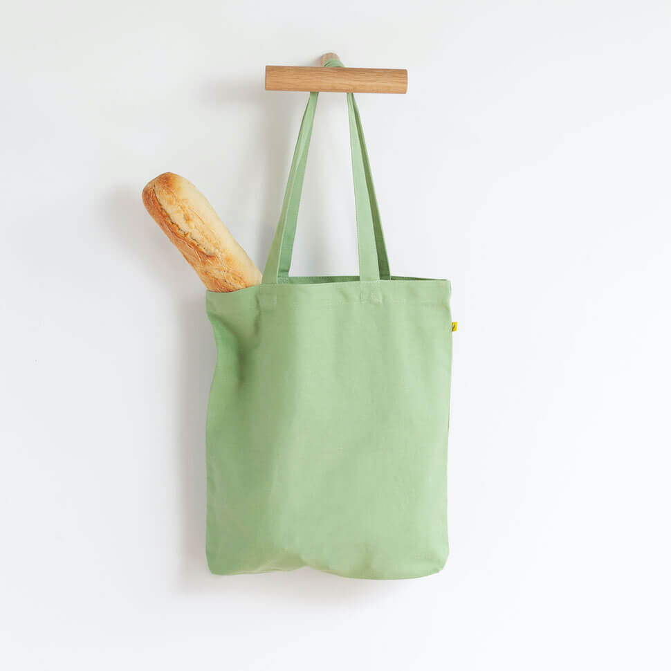 classic tote bag green moss matcha