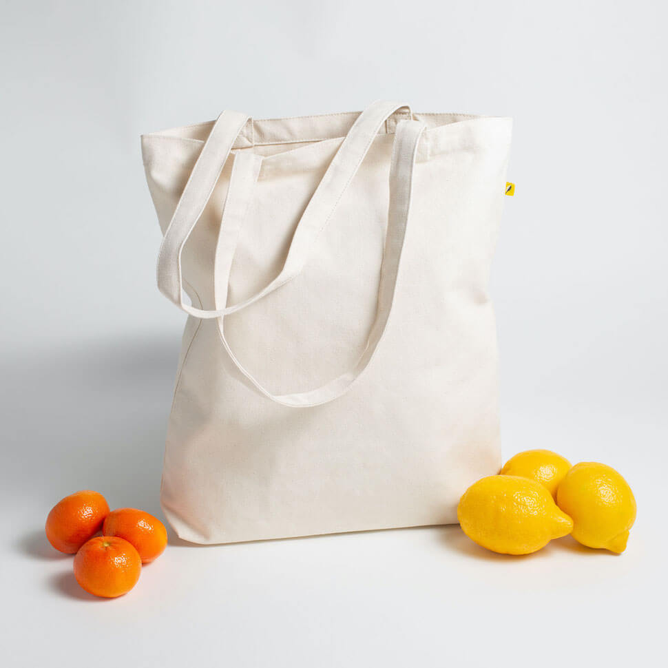 classic tote bag natural white cream plain simple