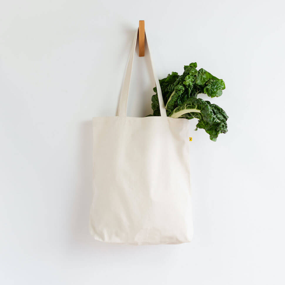 classic tote bag natural white cream plain simple